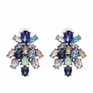 Crystal Stud Earring Bohemian Statement Earrings Lady Vintage Ear Dangle